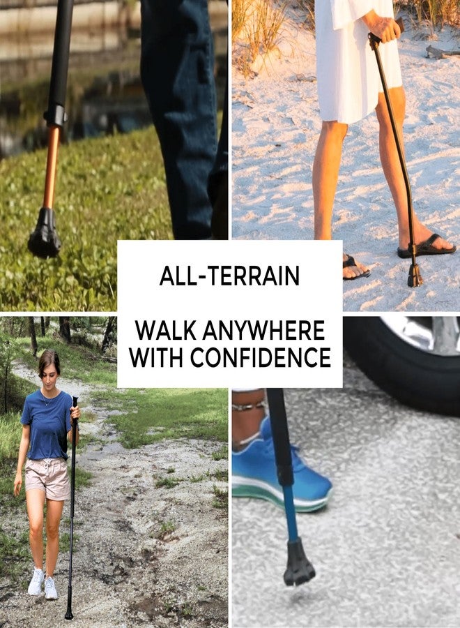 Dynamo Cane Tip Replacement - Enhanced Stability & Safety - HSA/FSA Eligible - Easy Install Walking Cane Rubber Tip - Ideal for Walking Canes and Walking Sticks - (Blue) - Image 3