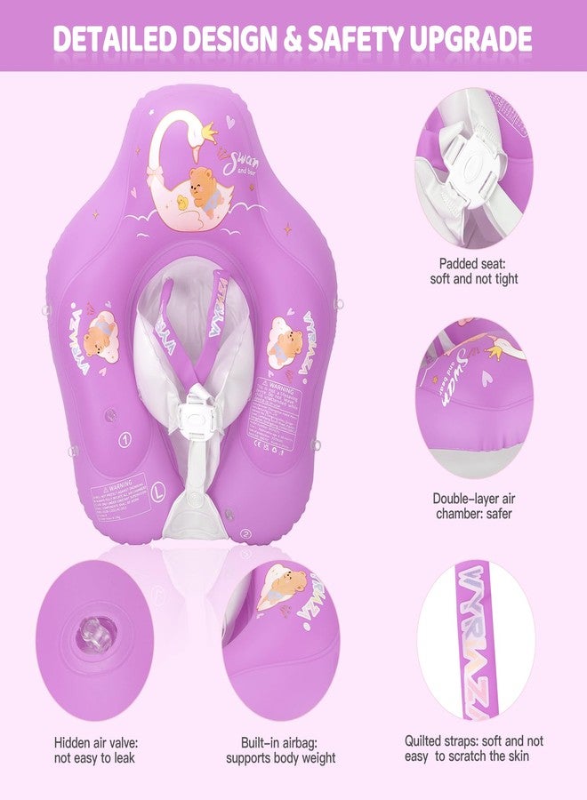 LOOWARTS Baby Pool Float with Canopy and Safety Seat,Infant Swim Float & Pool Float & Baby Water Float & Swimming Floats UPF50+ UV Protection for Kids from 3 to 36 Months.(S:3-12 Month/L:6-36 Month) - Image 3