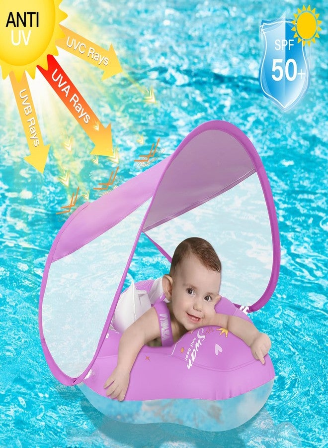 LOOWARTS Baby Pool Float with Canopy and Safety Seat,Infant Swim Float & Pool Float & Baby Water Float & Swimming Floats UPF50+ UV Protection for Kids from 3 to 36 Months.(S:3-12 Month/L:6-36 Month) - Image 4