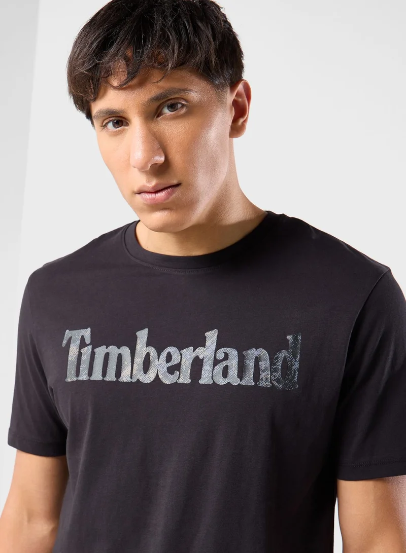 Timberland Seasonal Camo Linear Logo T-Shirt