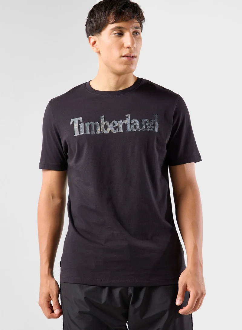 Timberland Seasonal Camo Linear Logo T-Shirt