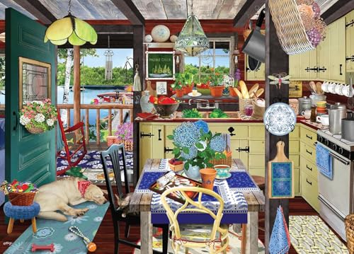 Ceaco Tracy Flickinger Lake Cottage 1000 Piece Jigsaw Puzzle - Image 5