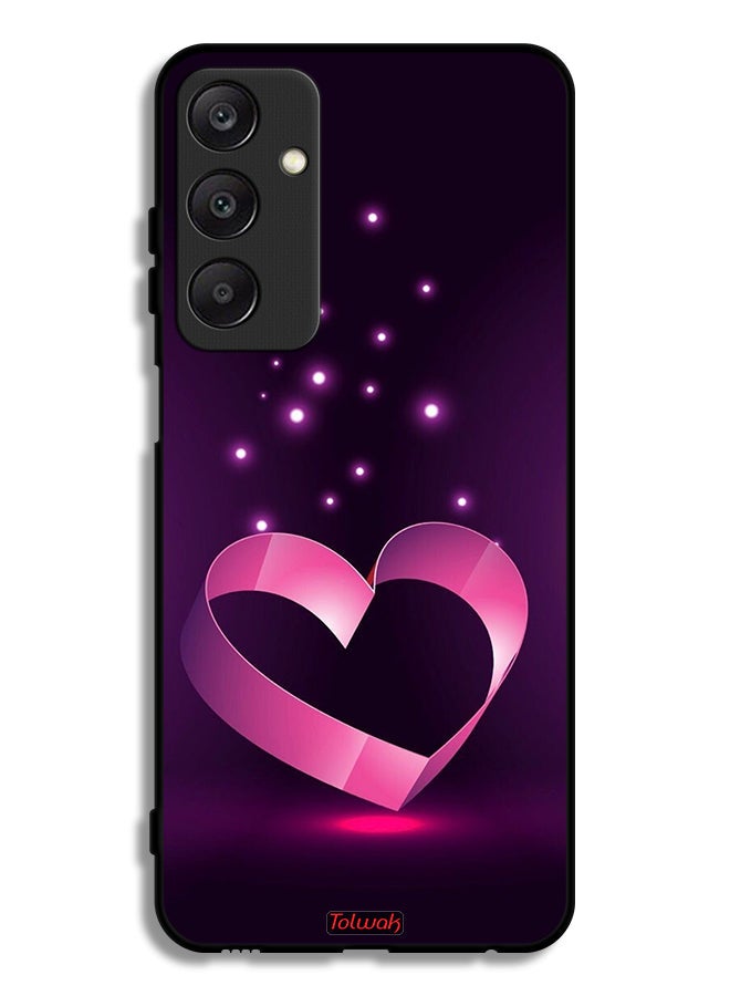 Tolwak Samsung Galaxy A25 5G Protective Case Cover Heart Art - Image 1