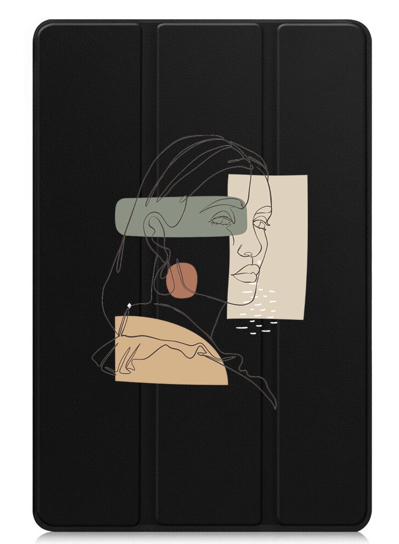 Theodor Protective Flip Case For Huawei MatePad 11.5 S (2024) With Trifold Stand Auto Wake Sleep Shockproof Cover Women B - Image 1