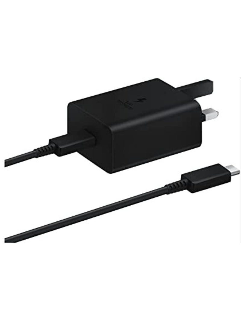 45W PD Fast Charge Travel Adapter with USB-C to USB-C Cable Black - Image 4