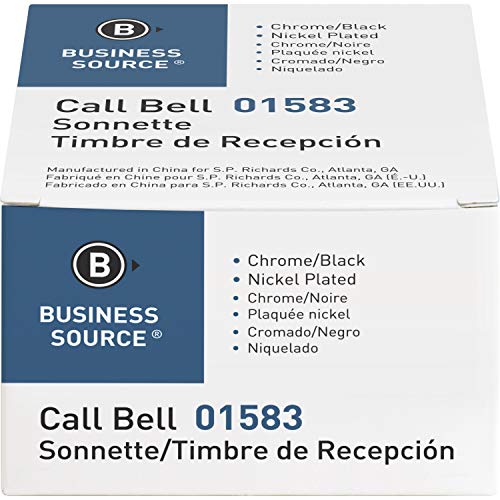 Business Source Nickel Plated Call Bell - Image 3