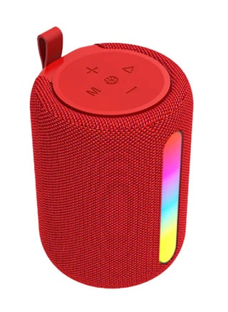 مكبر صوت لاسلكي بتقنية البلوتوث RGB مع صوت قوي، تصميم محمول مع بطارية قابلة لإعادة الشحن، مثالي للحفلات الخارجية وأجهزة الكمبيوتر والمسارح والسفر، قوة 3 وات، يعمل بمنفذ USB 5 فولت - أحمر - pzsku/Z2AC0FE47DC8C23A42E06Z/45/1750583322/edd3c9b7-a42e-4b6e-9eb7-13ba2f456576