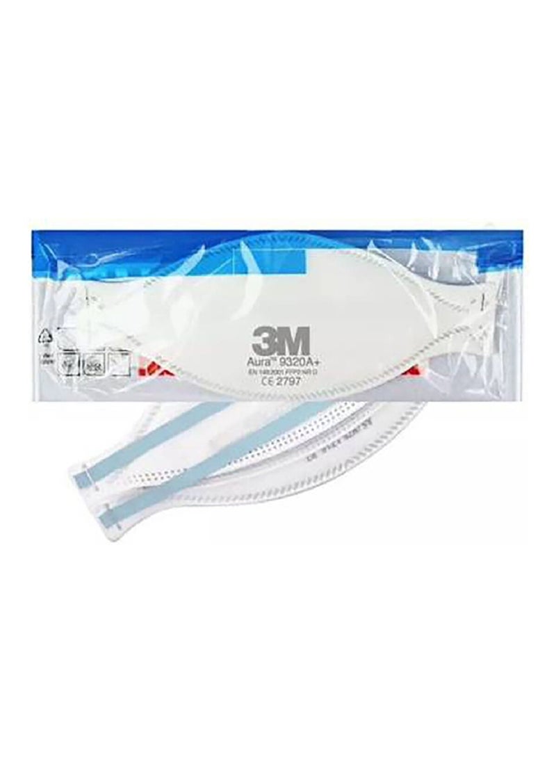 3M 3-Piece Disposable Adjustable Nose Clip Non-Valved Respiratory Mask Set White 0.25 x 0.08 x 0.215 cm UU008319178  - Image 5