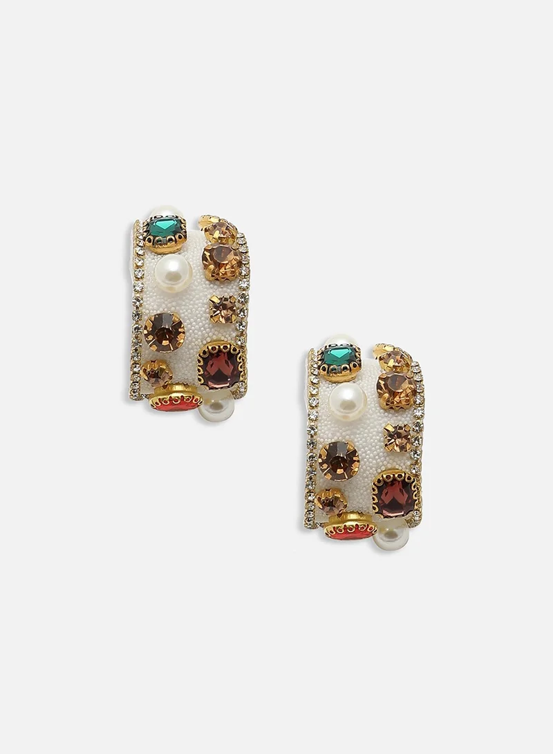 SOHI Party Artificial Hoop Earring Jewellery