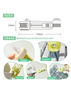 Oasisgalore 3PCS Multifunctional Cup Lid Cleaning Brush Cup Water Bottle Cleaning Brush for Home Kitchen Cleaning Tools  - Image 2
