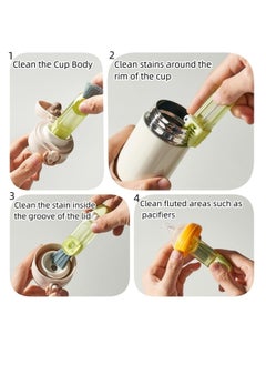 Oasisgalore 3PCS Multifunctional Cup Lid Cleaning Brush Cup Water Bottle Cleaning Brush for Home Kitchen Cleaning Tools  - Image 3