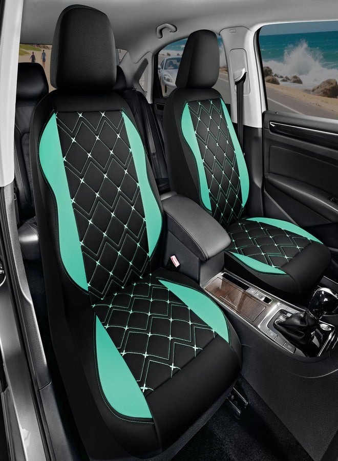 Road Comforts Seat Covers, Premium Leather Car Seat Covers Front Seat for Women Girls,Airbag Compatible, Automotive Seat Covers Universal Fit Most Cars,Vans,Truck,SUV - Image 2