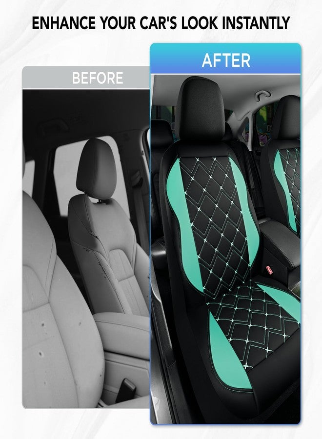 Road Comforts Seat Covers, Premium Leather Car Seat Covers Front Seat for Women Girls,Airbag Compatible, Automotive Seat Covers Universal Fit Most Cars,Vans,Truck,SUV - Image 4