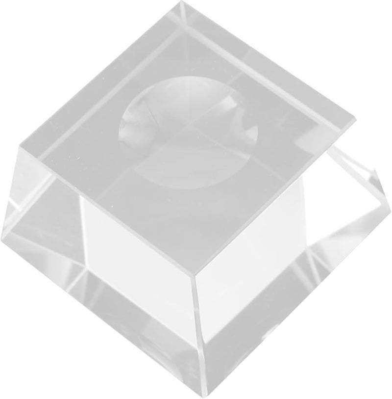 VICASKY قاعدة كرة بلورية شفافة قاعدة مستقيمة غير قابلة للانزلاق حامل عرض زخرفة - Image 2