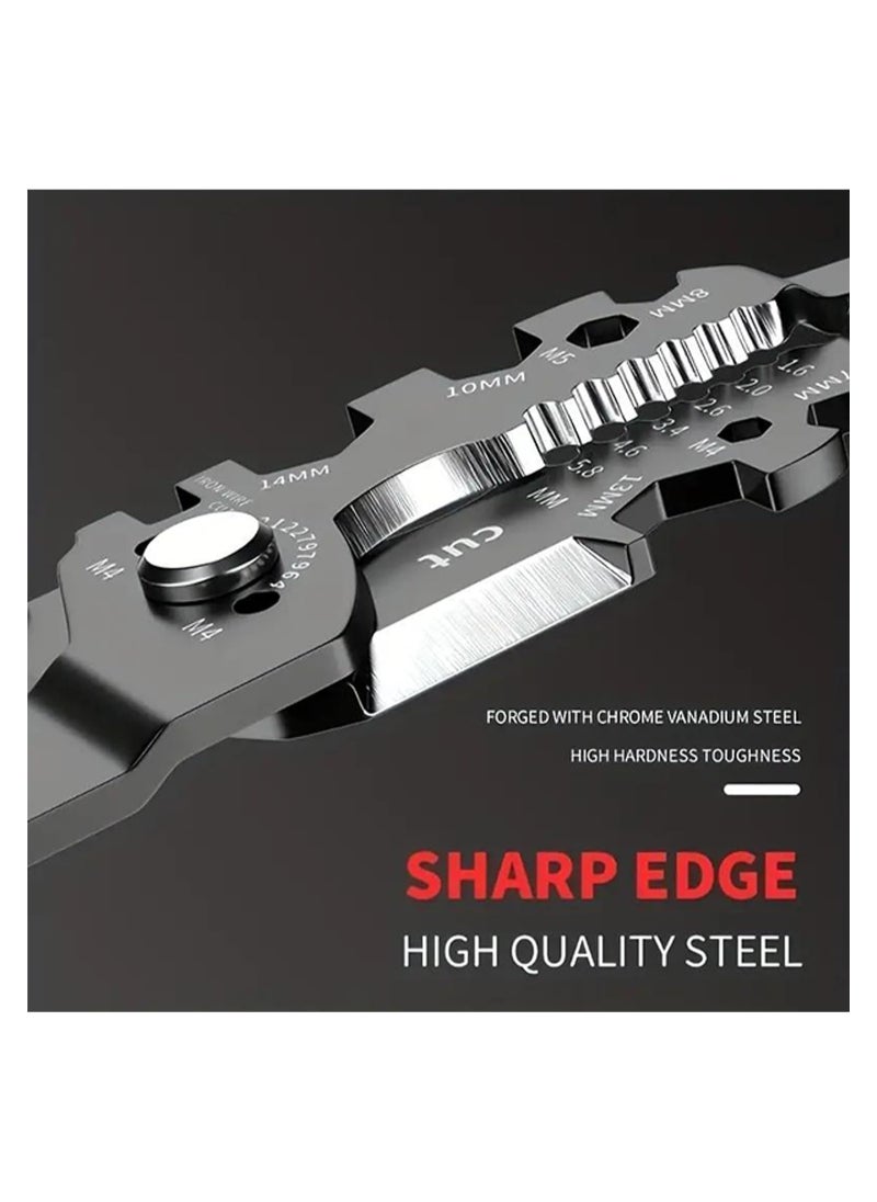 Rightsure - Multi Functional Wire Strippers,Universal Wire Cutters,Tool For Wire Splitting Pliers,Winding,Cutting,Stripping,Crimping,Peeling, Clamping Pliers Wrench,Home Improvement,Electrical Hardware Tools - Image 1