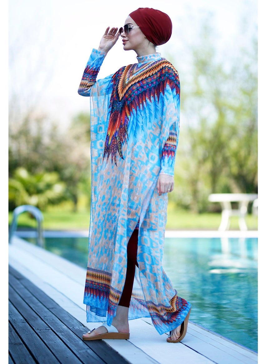 Remsa Mayo Remsa Swimsuit Patterned Kaftan Pareo African on Hijab Swimsuit  - Image 2