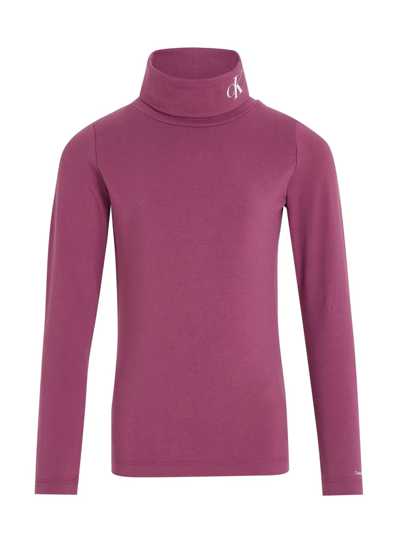 Calvin Klein Jeans Kids Turtle Neck Knitted Top