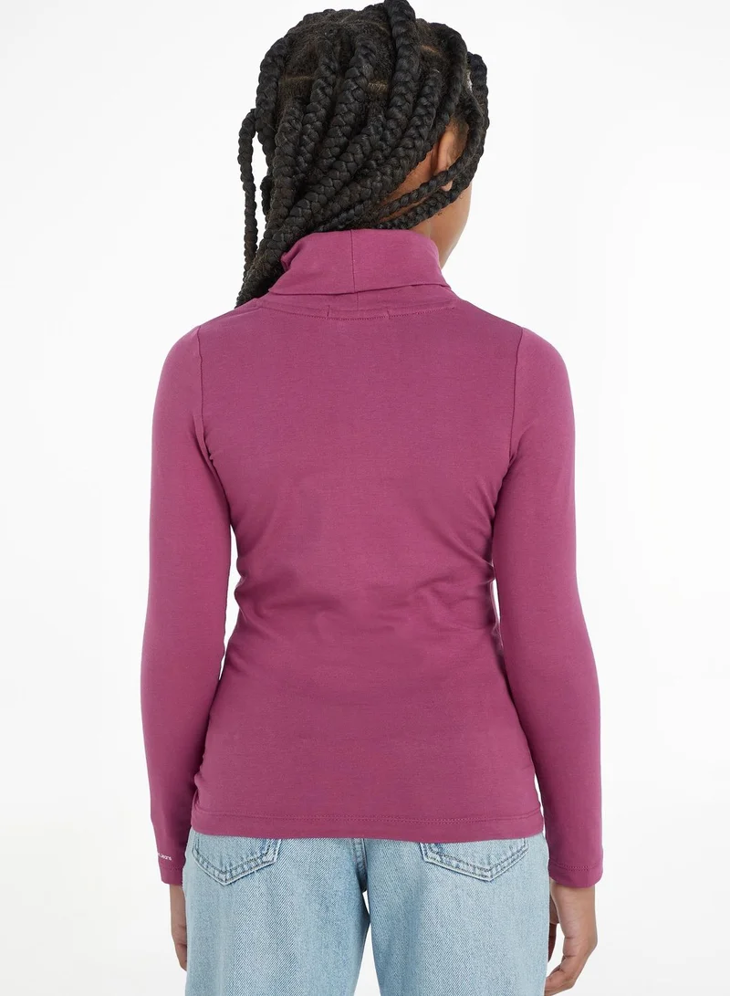 Calvin Klein Jeans Kids Turtle Neck Knitted Top