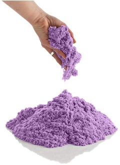 BabyGo BabyGo Soft Space Sand Clay for Indoor Playing Moldable 500gm in Resealable Bag with Free Big Mould (Purple) (No Toxic)  - Image 1