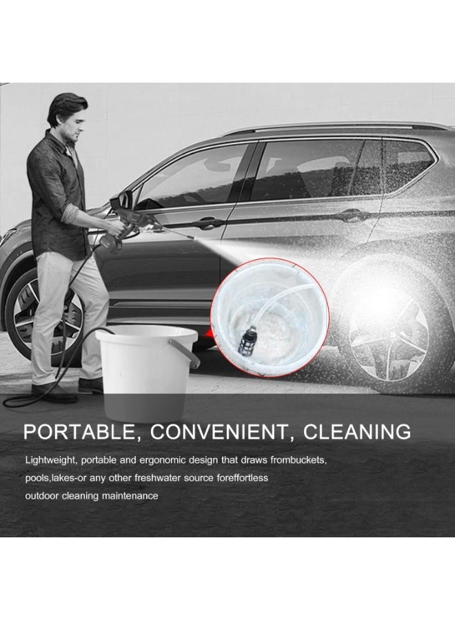 24V Cordless Portable Electric Pressure Washer, 200W, 30 Bar, Lithium, with Foam Generator Nozzle and Water Pump - Image 4
