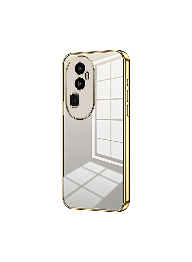 اس-توب جراب لهاتف OPPO Reno10 Pro+ جراب هاتف شفاف مطلي بفتحة دقيقة - Image 1