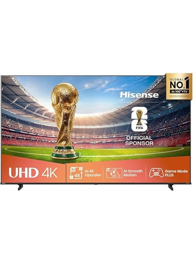 58-Inch 4K UHD Smart TV – Ideal for Home Entertainment, Movies & Gaming | Dolby Vision & Audio, VIDAA OS, Game Mode, Bluetooth, HDMI, WiFi, 2025 Model - 58A62QS Black