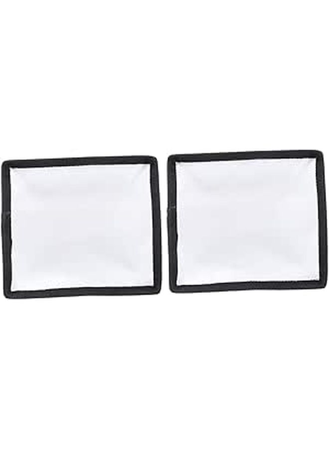 2pcs Soft Flash Diffuser Photography Lightweight Portable Softbox Cover Indoor Outdoor - Image 1