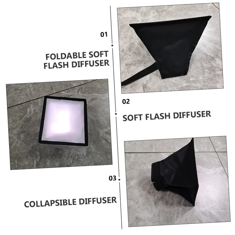 2pcs Soft Flash Diffuser Photography Lightweight Portable Softbox Cover Indoor Outdoor - Image 3