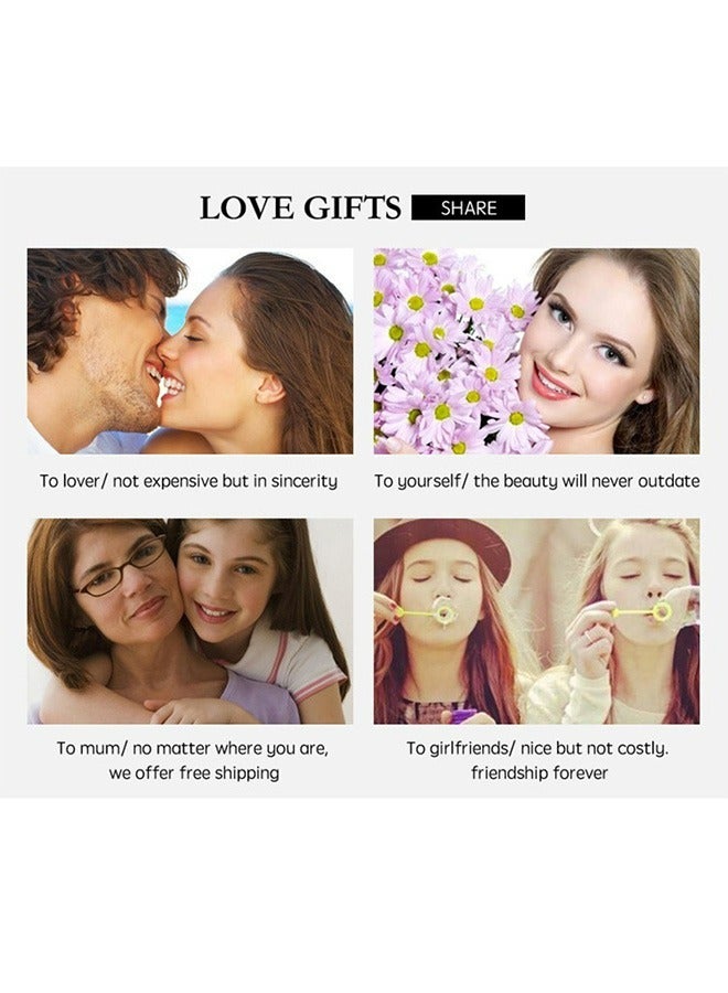 Butterfly Pendant Friendship Necklace, Dainty BFF Stainless Steel Anti Fading Metal Necklace Set, Matching Friends Necklace Jewelry Gift (Pink+White) - Image 5