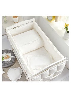 Moro Moro 3-Piece Baby Bed Bumper Set – Thick Cotton Padding for Safety  - Image 3