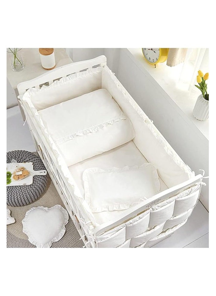 Moro Moro 3-Piece Baby Bed Bumper Set – Thick Cotton Padding for Safety  - Image 3