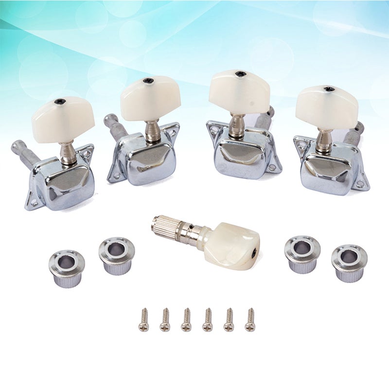 10 Pcs Banjo Semi-closed Machine Tuning Tuner Peg Key with 4 Bushing for Banjo Guitar ( ) - Image 4