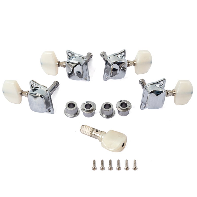 10 Pcs Banjo Semi-closed Machine Tuning Tuner Peg Key with 4 Bushing for Banjo Guitar ( ) - Image 5