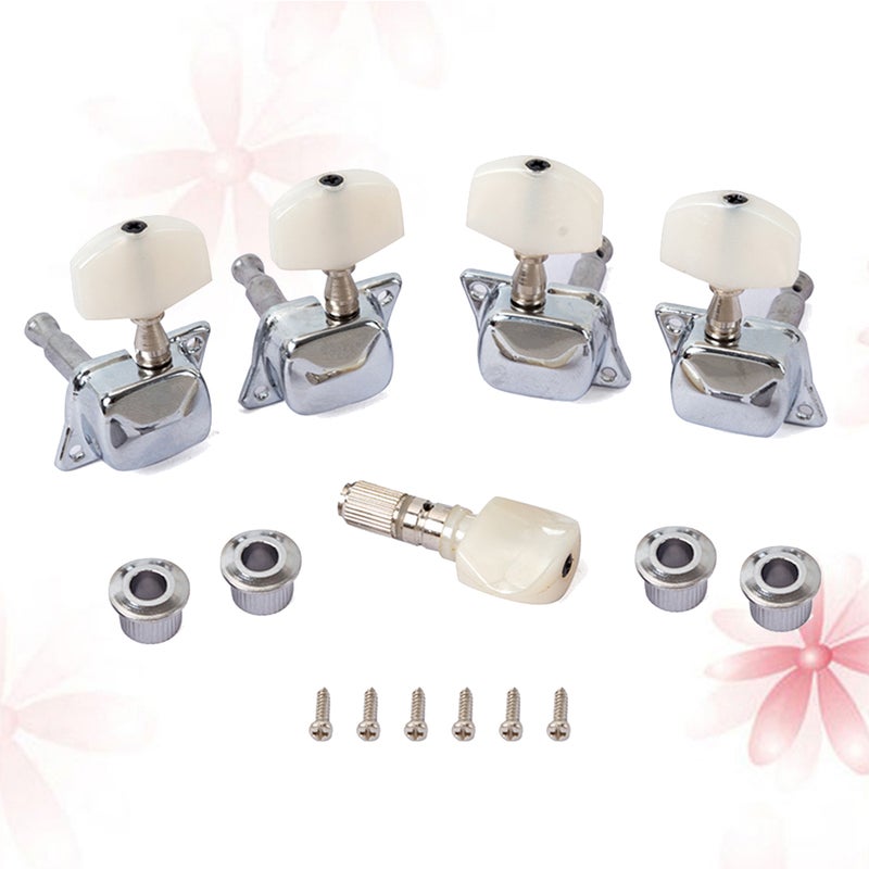 10 Pcs Banjo Semi-closed Machine Tuning Tuner Peg Key with 4 Bushing for Banjo Guitar ( ) - Image 2
