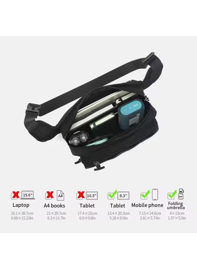 تايجرنو Tigernu Waterproof Waist Crossbody Sling Bag Model T-S8906 Black - Image 3
