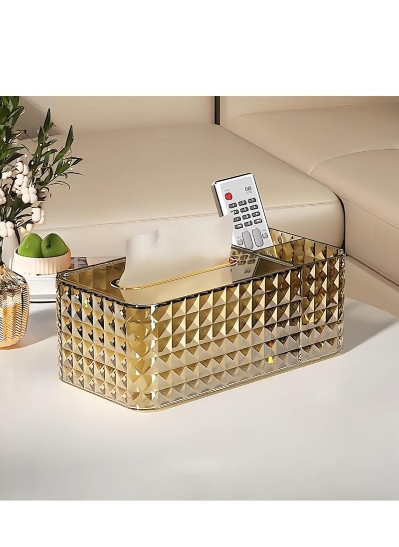 Generic - Crystal Tissue Box with Artificial Paper Holder for Home Decor - Image 1