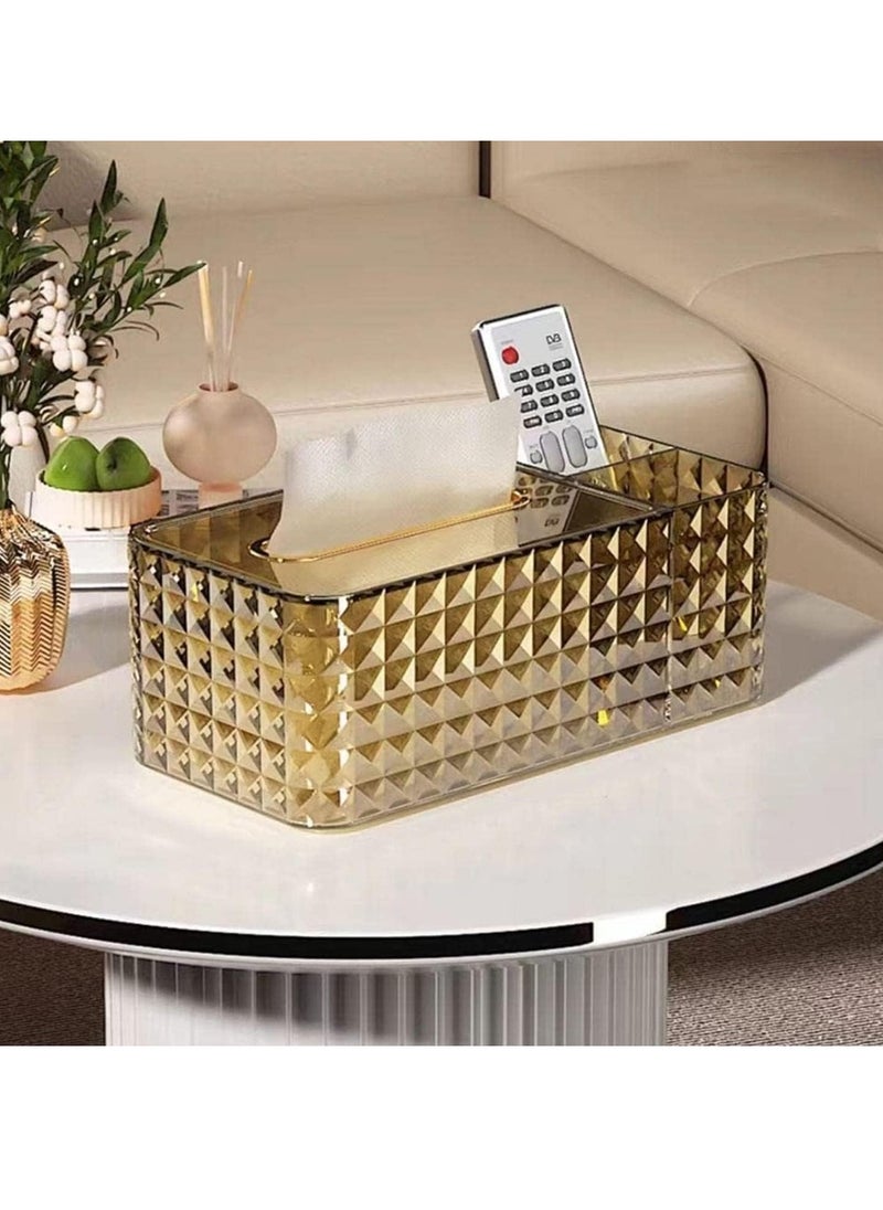 Generic - Crystal Tissue Box with Artificial Paper Holder for Home Decor - Image 1