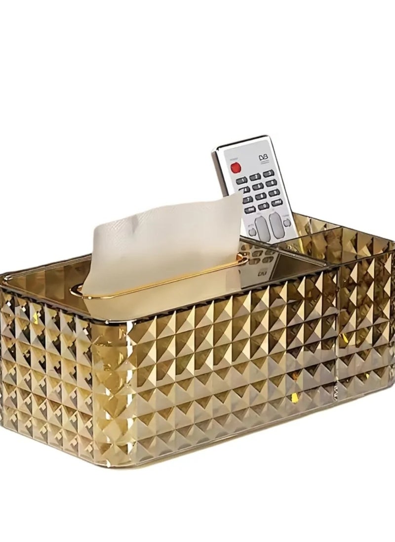 Generic - Crystal Tissue Box with Artificial Paper Holder for Home Decor - Image 1