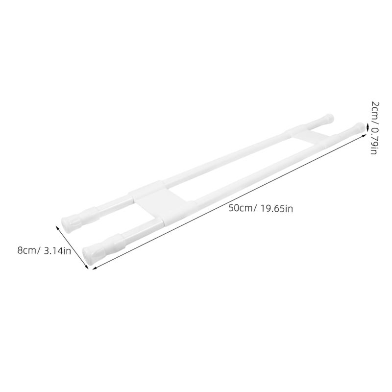 Adjustable RV Refrigerator Tension Rods Metal Fridge Bars Easy DIY Installation - Image 4
