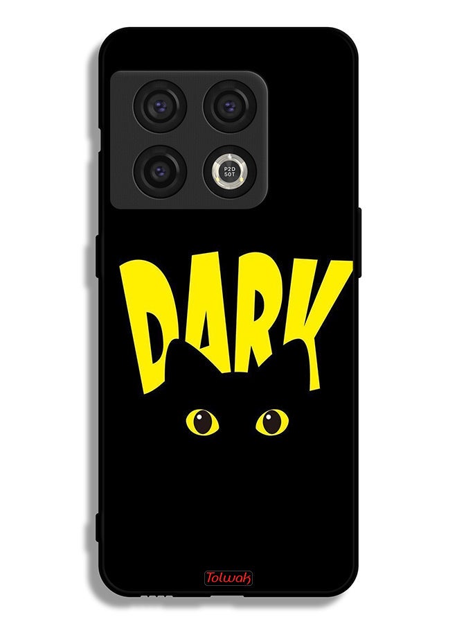 Tolwak OnePlus 10 Pro 5G Protective Case Cover Dark Cat - Image 2