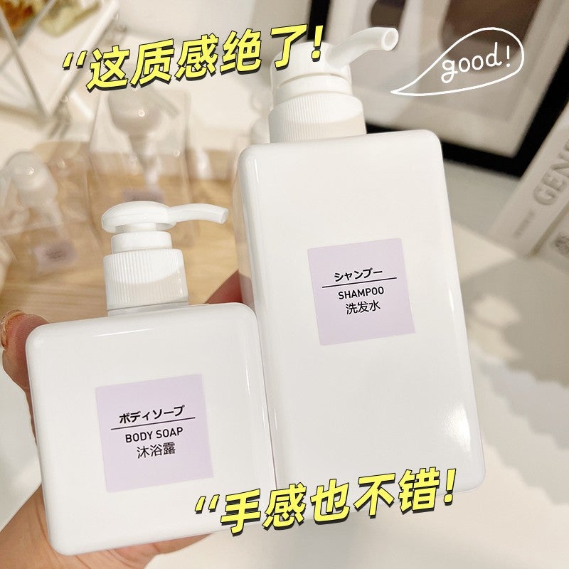 Factory Press Bottle Empty Bottle Shampoo Hand Sanitizer Shower Gel Laundry Detergent Bottle Sub-Bottle Travel Suit - Image 4