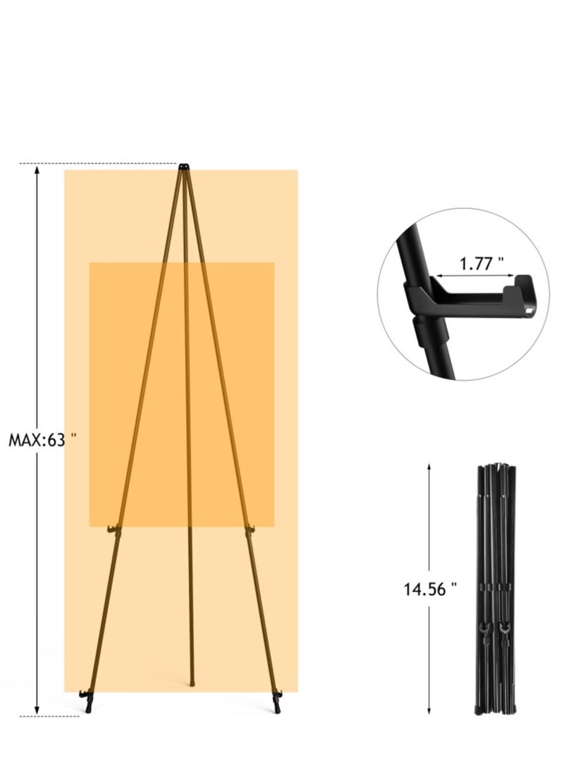 يوكا سبائك الألومنيوم حامل رسم حامل قابل للطي تلسكوبي عرض موقف محمول - Image 2