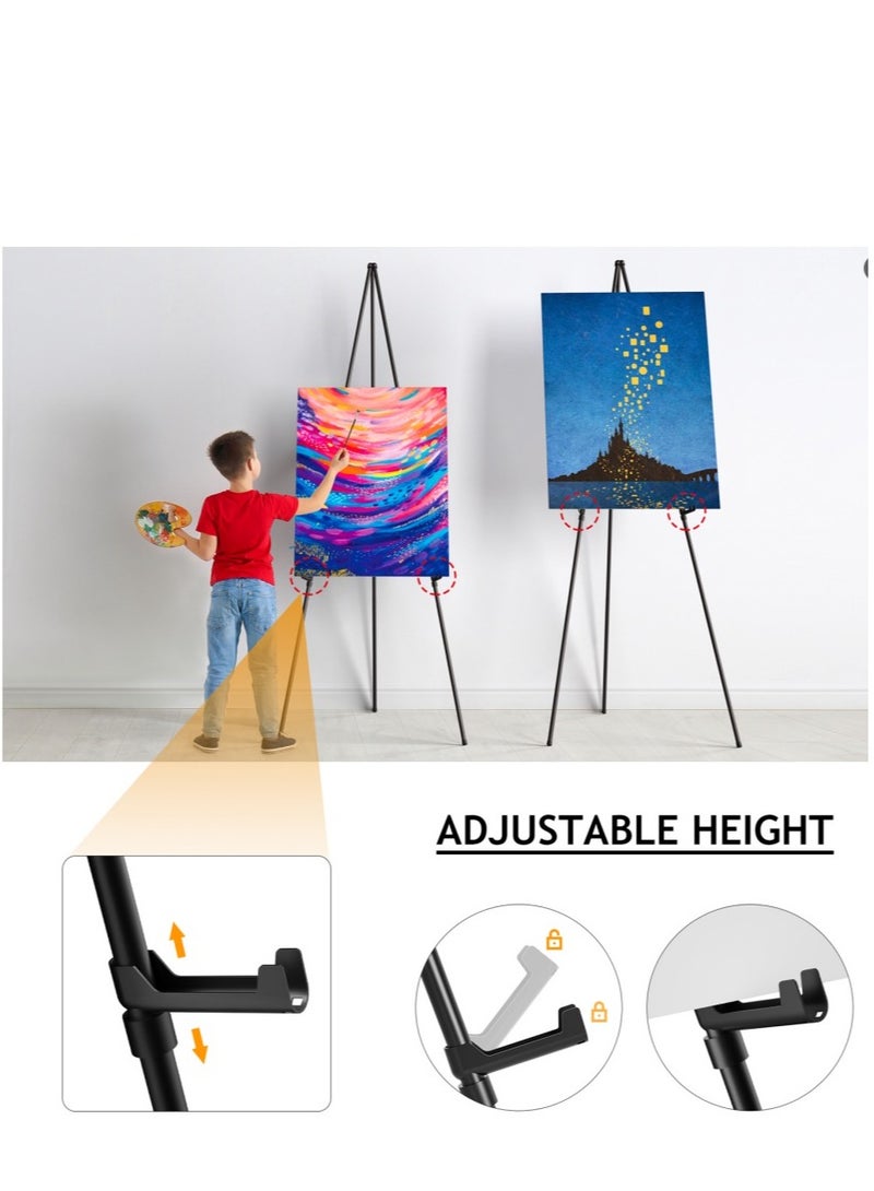 يوكا سبائك الألومنيوم حامل رسم حامل قابل للطي تلسكوبي عرض موقف محمول - Image 4