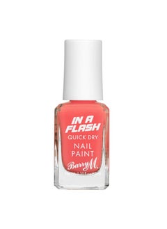 Barry M In A Flash Quick Dry Nail Paint Swift Coral 