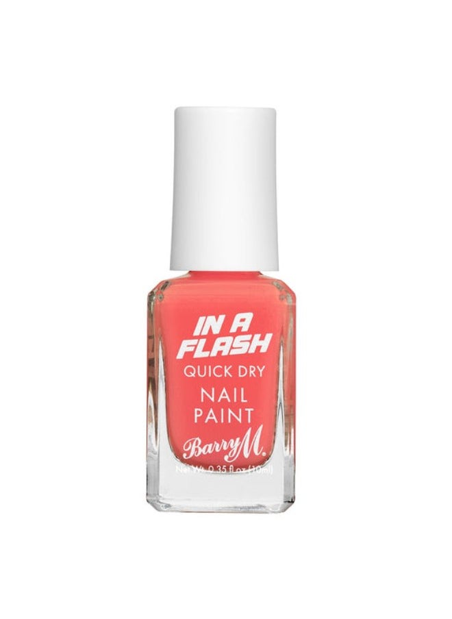 Barry M In A Flash Quick Dry Nail Paint Swift Coral 