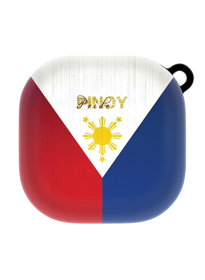 Stylizedd StylePods Custom Case Samsung Galaxy Buds Pro (2021) / Buds Live Case With Anti-Lost Keychain - Pinoy Pride  - Image 1