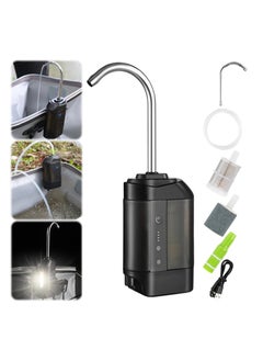 SYOSI Aquarium Air Pump, Fishing Tank Oxygen Pump, Water Dispenser with Led Light Portable Lightweight Multifunctional Intelligent Sensor Oxygenation Water Pump Fishing Accessories  - Image 1