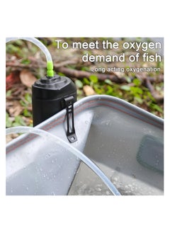 SYOSI Aquarium Air Pump, Fishing Tank Oxygen Pump, Water Dispenser with Led Light Portable Lightweight Multifunctional Intelligent Sensor Oxygenation Water Pump Fishing Accessories  - Image 3