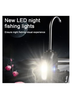 SYOSI Aquarium Air Pump, Fishing Tank Oxygen Pump, Water Dispenser with Led Light Portable Lightweight Multifunctional Intelligent Sensor Oxygenation Water Pump Fishing Accessories  - Image 2