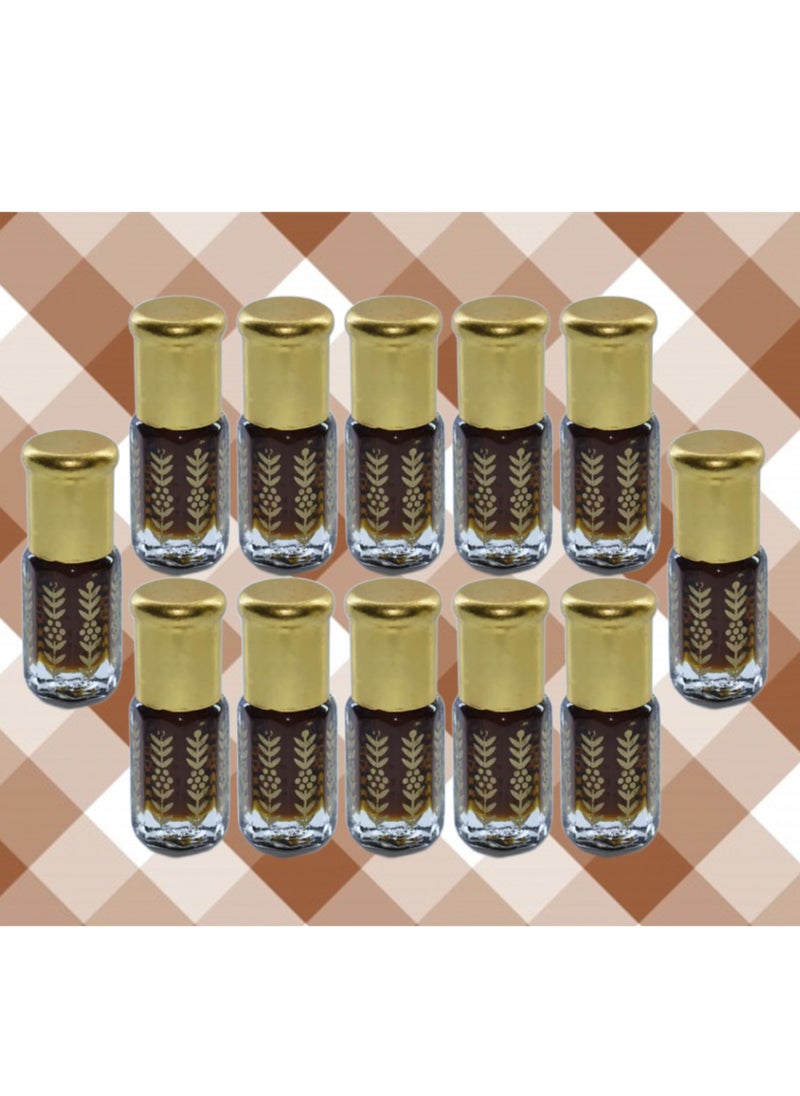 مسك 12 قطعة دهن عود كمبودي 3 مل  - Image 1